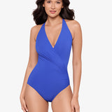 Rock Solid Wrapsody Swimsuit - Dephine Blue - Simply Beach UK