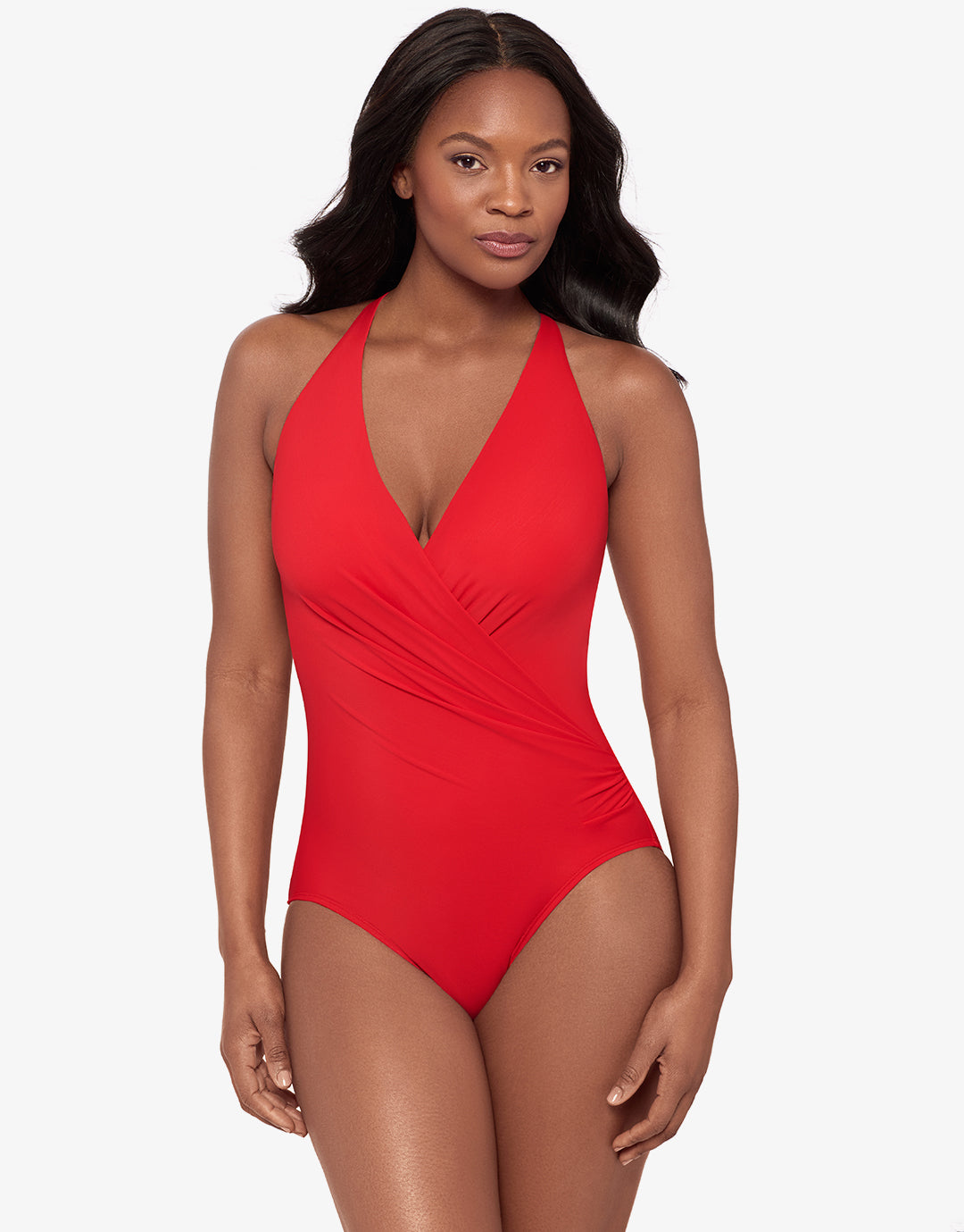Rock Solid Wrapsody Swimsuit - Poppy Red - Simply Beach UK