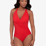 Rock Solid Wrapsody Swimsuit - Poppy Red - Simply Beach UK