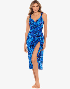 Cloud Leopard Sarong - Blue - Simply Beach UK