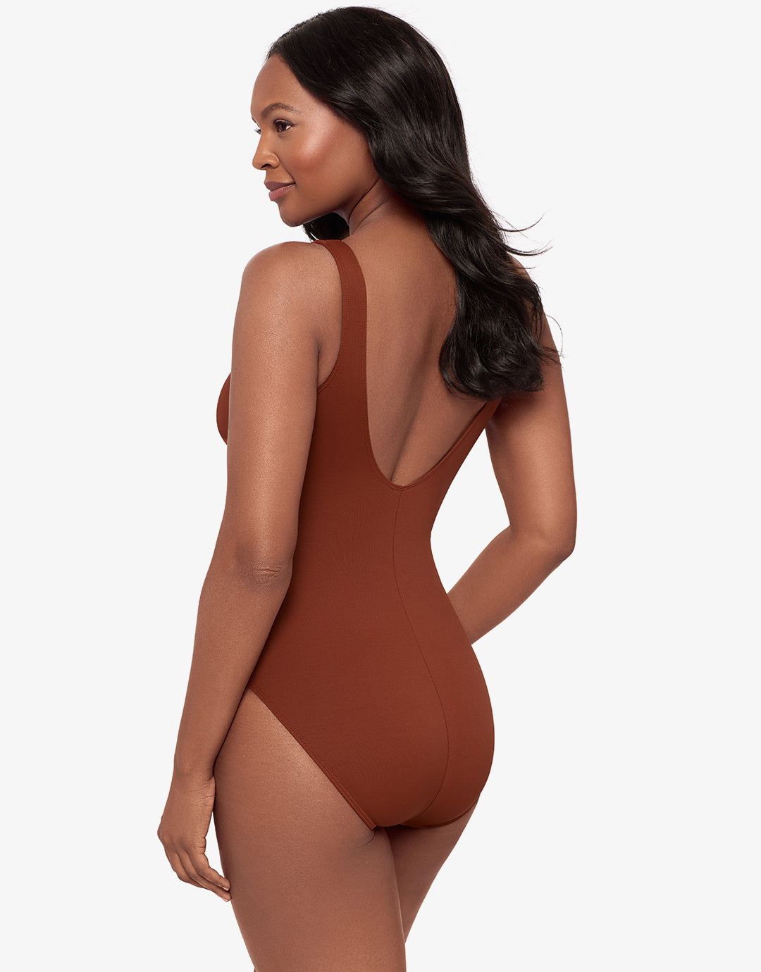 Razzle Dazzle Zipt Swimsuit - Copper - Simply Beach UK