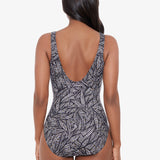 Shore Leave Zipt Swimsuit - Black and White - Simply Beach UK