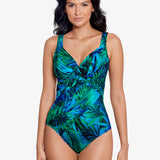 Palm Reeder Revele Swimsuit - Blue and Green - Simply Beach UK