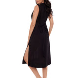Pleated Beach Dress - Black - Simply Beach UK