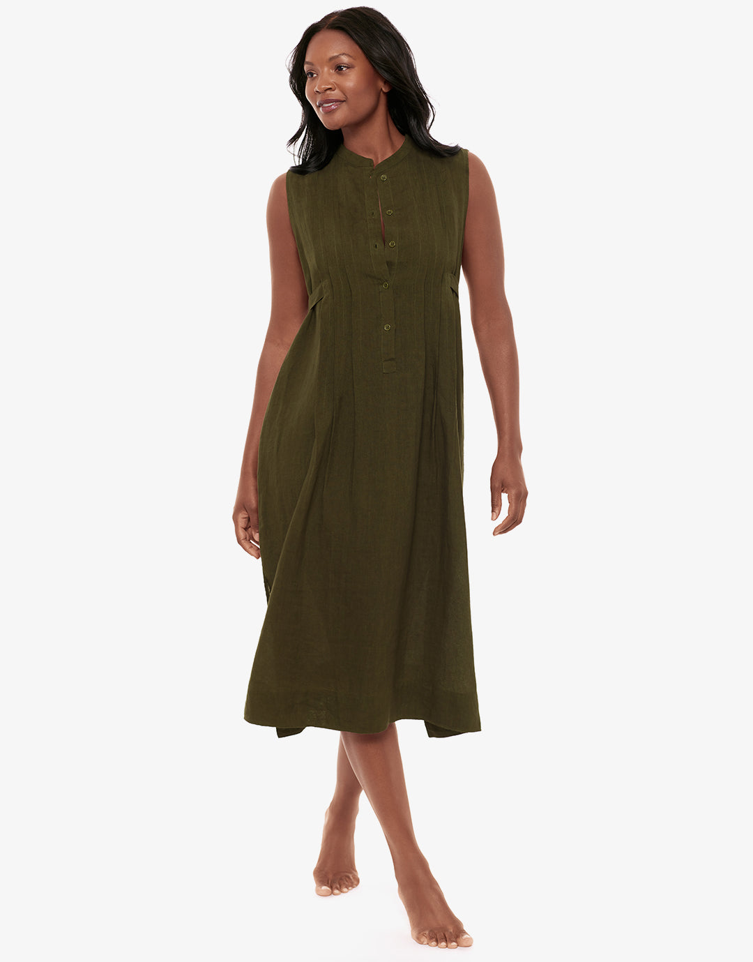 Pleated Beach Dress - Nori - Simply Beach UK