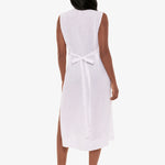 Pleated Beach Dress - White - Simply Beach UK