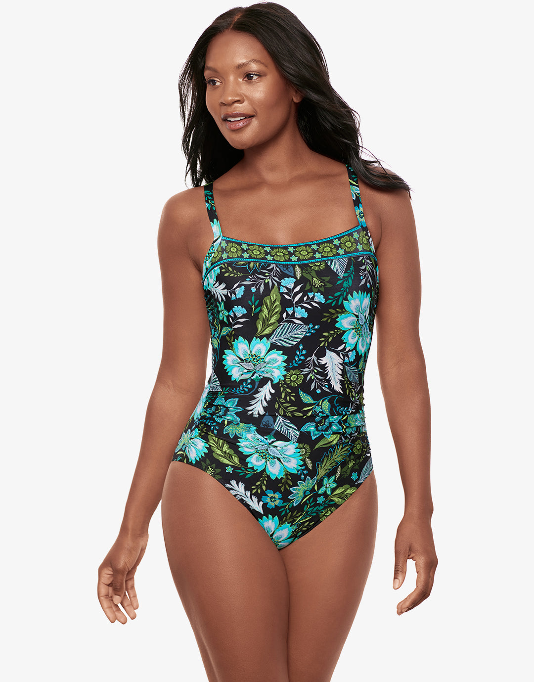 Florica Kara Swimsuit - Black Multi - Simply Beach UK