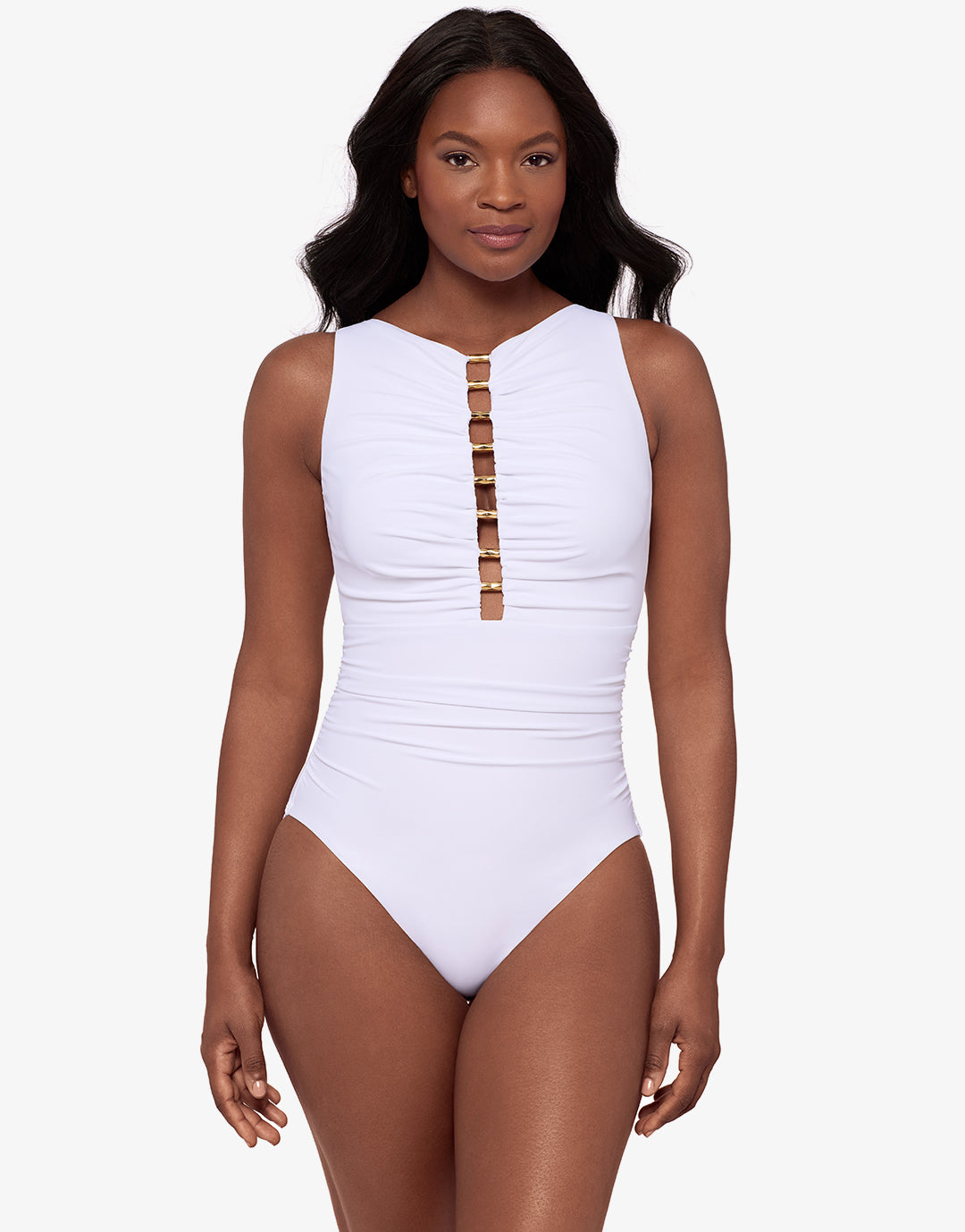 Razzle Dazzle Swizzle Swimsuit - White - Simply Beach UK