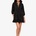 Beach Etc Jacquard Beach Dress -Black - Simply Beach UK