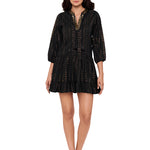Beach Etc Jacquard Beach Dress -Black - Simply Beach UK