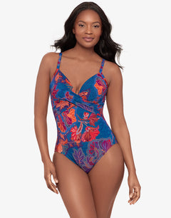 Decoupage Captivate Swimsuit - Multi - Simply Beach UK
