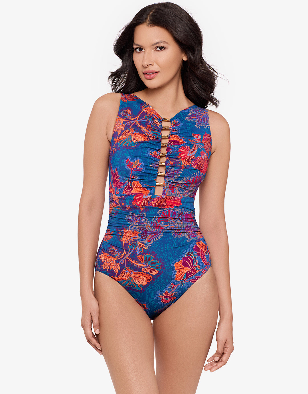 Decoupage Swizzle Swimsuit - Multi - Simply Beach UK