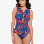 Decoupage Swizzle Swimsuit - Multi - Simply Beach UK