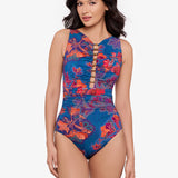 Decoupage Swizzle Swimsuit - Multi - Simply Beach UK