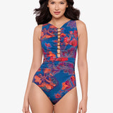 Decoupage Swizzle Swimsuit - Multi - Simply Beach UK