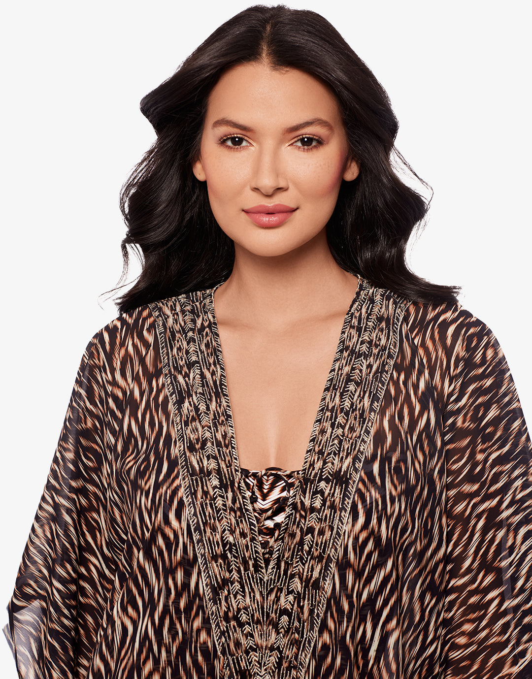 Topkapi Caftan - Black Multi - Simply Beach UK