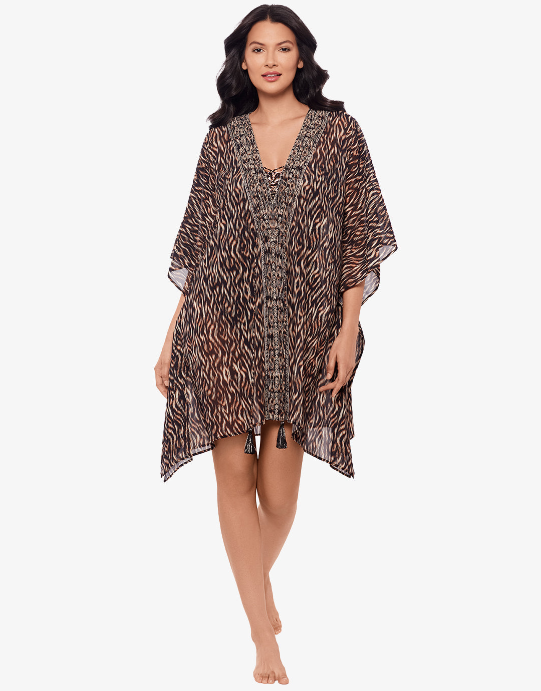 Topkapi Caftan - Black Multi - Simply Beach UK