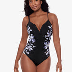 Fiore Di Luna Temptation Swimsuit - Black White - Simply Beach UK