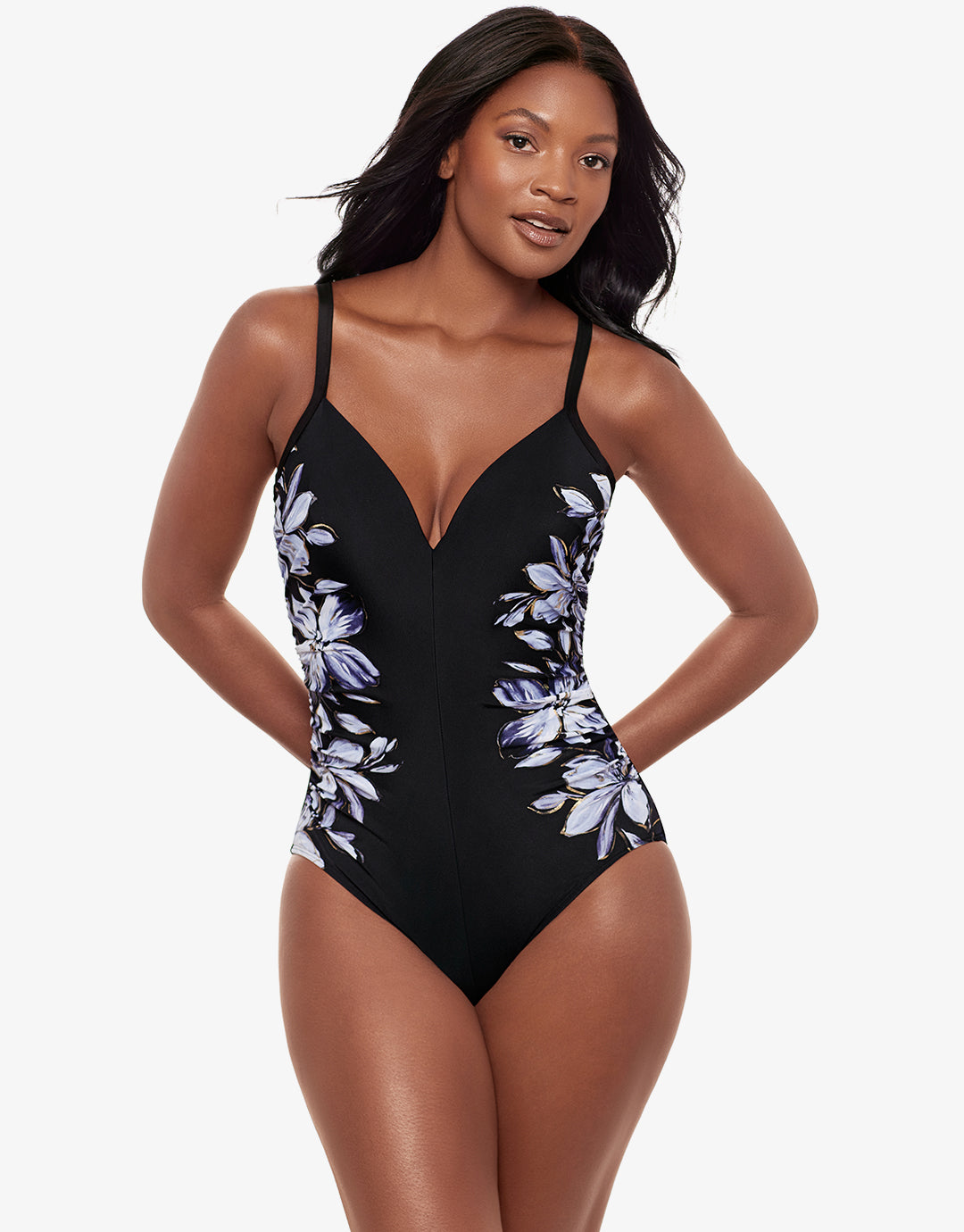 Fiore Di Luna Temptation Swimsuit - Black White - Simply Beach UK