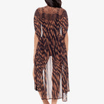 Raya De Safari Beaded Kimono - Black Brown - Simply Beach UK