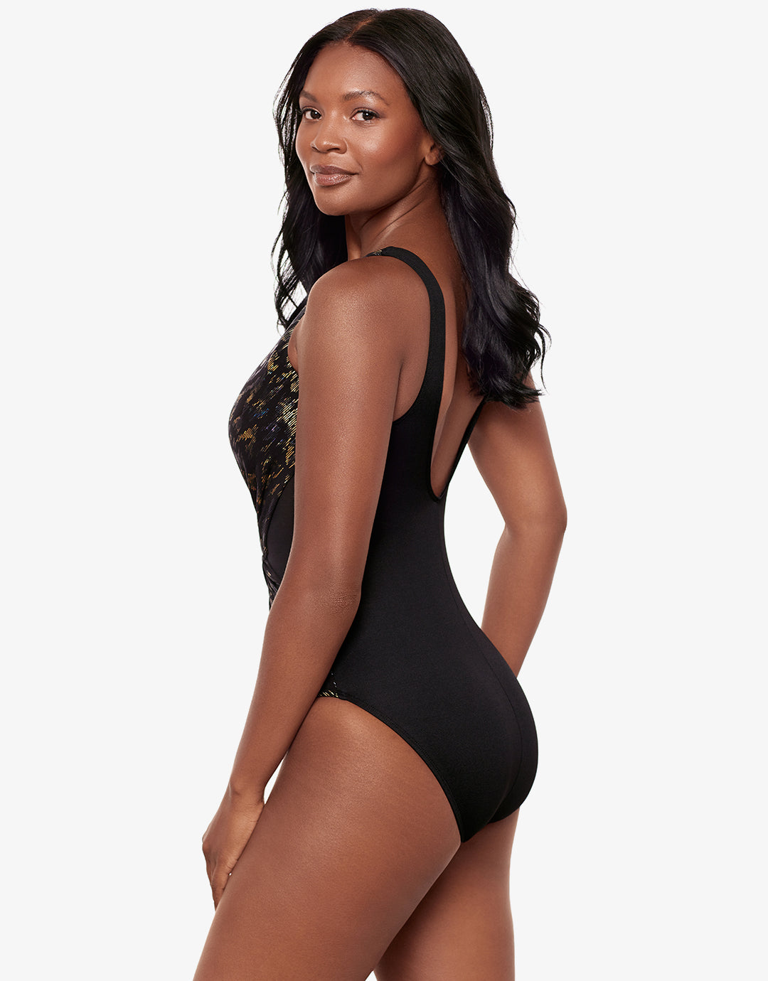 Sparkle Plenty Ibiza Swimsuit - Black Multi - Simply Beach UK