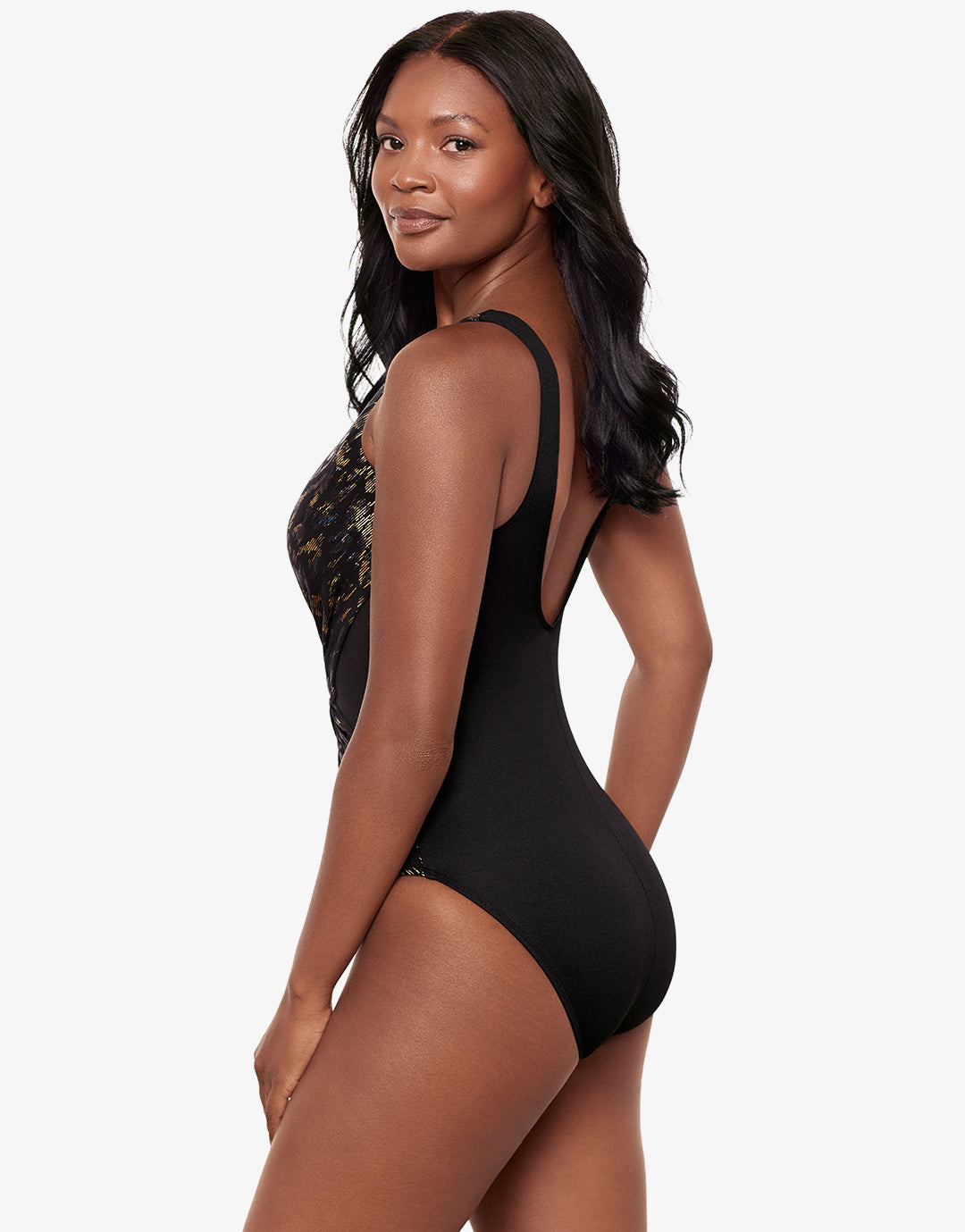 Raya De Safari Europa Swimsuit - Black Brown - Simply Beach UK