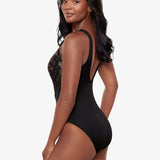 Raya De Safari Europa Swimsuit - Black Brown - Simply Beach UK