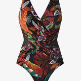 Pluma Orla Crossover Swimsuit - Black/Multi