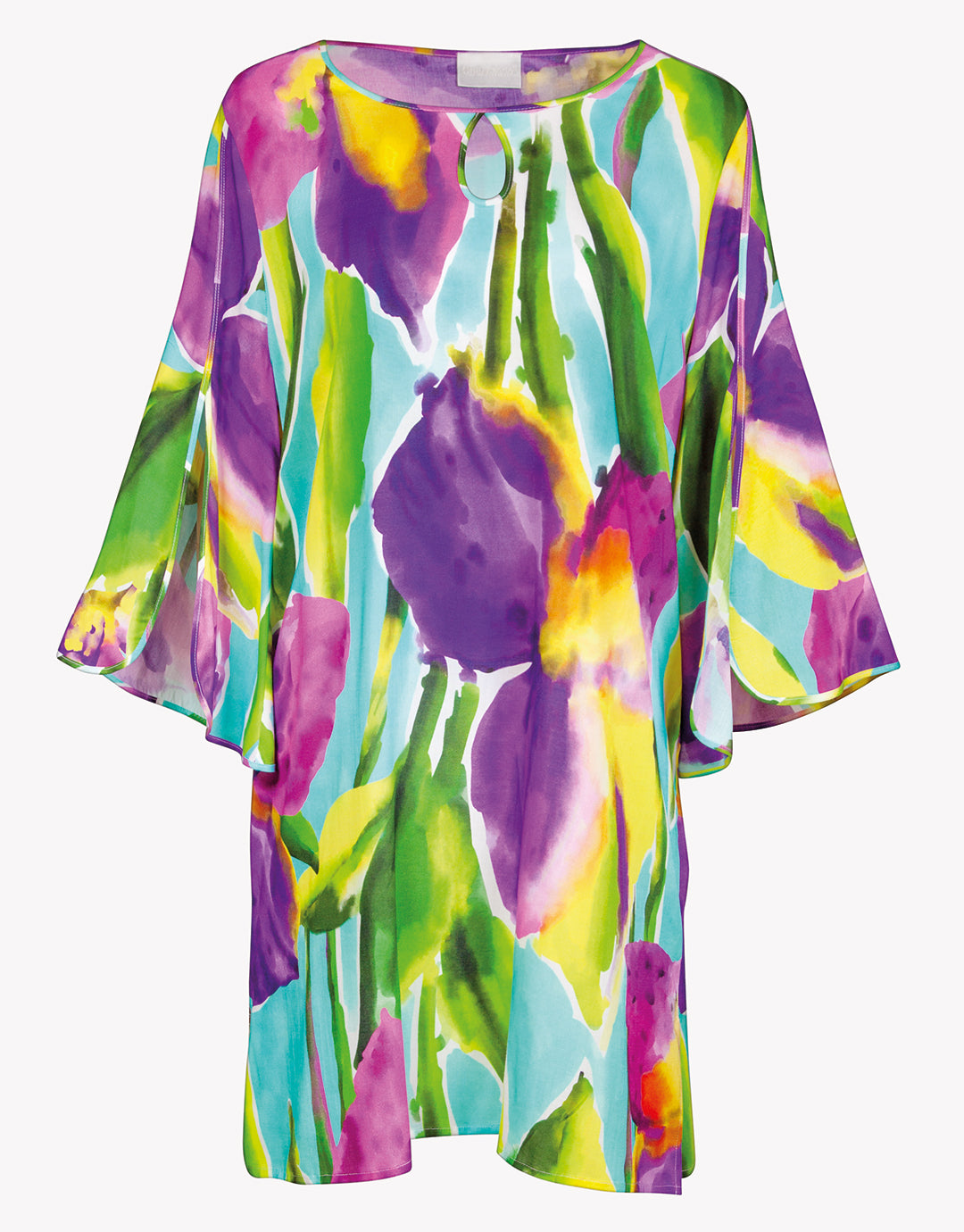 Summer Aquarelle Tunic - Aqua Iris - Simply Beach UK
