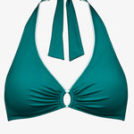 Sports Club Ring Halter Bikini Top - Teal - Simply Beach UK