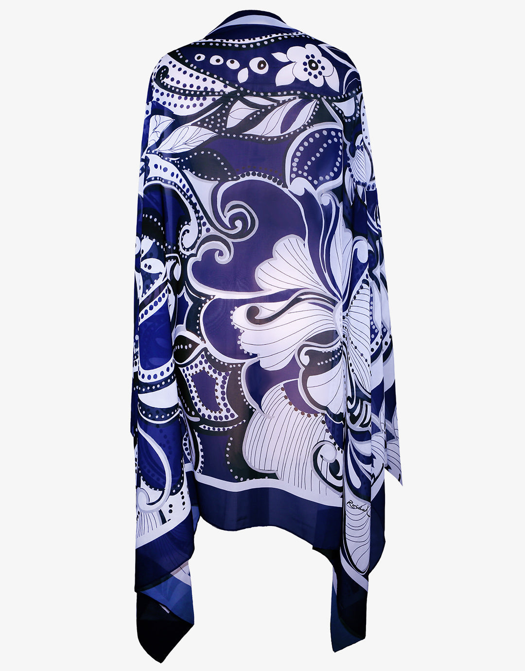 Cachemire Sarong - Blue and White - Simply Beach UK