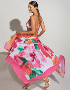 Dahlia Pareo - Pink Floral - Simply Beach UK