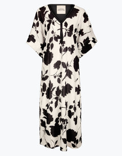 Florascape Caftan - Cream Black - Simply Beach UK