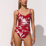 Palmaria Ruched Underwired Swimsuit - Creme Rouge - Simply Beach UK