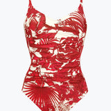 Palmaria Ruched Underwired Swimsuit - Creme Rouge - Simply Beach UK