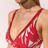 Maryan Mehlhorn Palmaria Underwired Bikini Top - Cream Rouge - Simply Beach UK