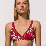 Maryan Mehlhorn Palmaria Underwired Bikini Top - Cream Rouge - Simply Beach UK