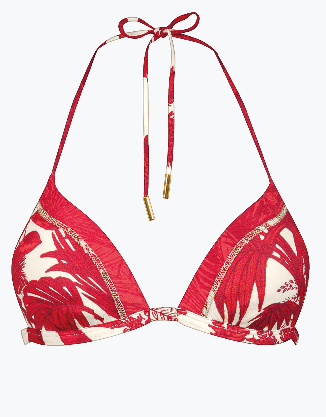 Palmaria Triangle Bikini Top - Creme Rouge - Simply Beach UK
