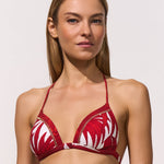 Palmaria Triangle Bikini Top - Creme Rouge - Simply Beach UK