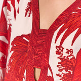 Palmaria Caftan - Creme Rouge - Simply Beach UK