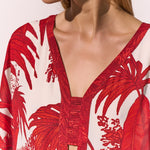 Palmaria Caftan - Creme Rouge - Simply Beach UK