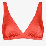 Elyon Underwired Longline Tri Bikini Top - Glazed Tangerine - Simply Beach UK