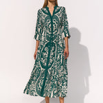 Maryan Mehlhorn Halcyon Dress - Cream Teal - Simply Beach UK