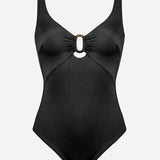 Silhouet Ring Front Underwired Swimsuit - Black Luxe