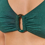 Maryan Mehlhorn Silhouet Ring Bikini Top - Evolving Teal - Simply Beach UK