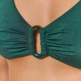 Maryan Mehlhorn Silhouet Ring Bikini Top - Evolving Teal - Simply Beach UK