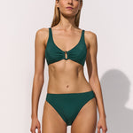 Maryan Mehlhorn Silhouet Ring Bikini Top - Evolving Teal - Simply Beach UK