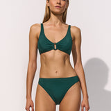 Maryan Mehlhorn Silhouet Ring Bikini Top - Evolving Teal - Simply Beach UK