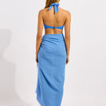 Textured Cotton Beach Wrap - Sapphire - Simply Beach UK