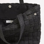 Criss Cross Woven Tote - Black - Simply Beach UK